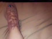 My bbw friend from kik sent a vid of her sexy legs & feet