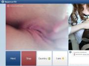 chatroulette - sexy moaning while masturbating we both cums