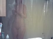 Super Sexy Blonde taking a shower-Spy Cam Clip