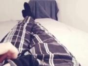 Uncut Teen boy solo cum