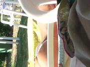 girlfriend in the pool