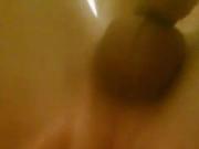 Ass play masturbation self in bath cute trap boy