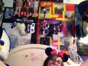 Banana Masturbation Selfie - Minnie Mouse Teen with Glasses