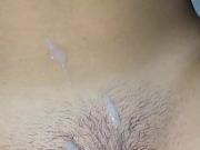 Cumming on wife's wet pussy