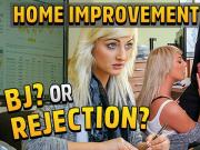 LOAN4K. Blonde-haired Katy hopes to get a loan but agent