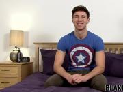 Jock stud Kayden Gray masturbation and athletic interview