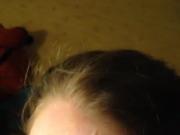 Thick cumshot on her face