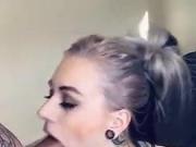 Inked Up Smokeshow sucks her BF