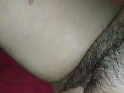 My horny wife masturbate big hairy pussy