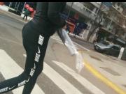 many clips girls in black tights spandex leggings