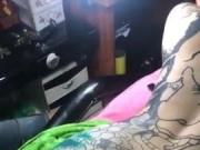 Hot naked asain doing tatoo.mp4