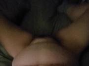 Bbw wife's belly jiggle while I fuck her mouth