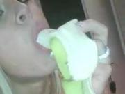 Italian slut Noemi teaching girls how to deepthroat
