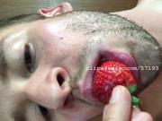 Mouth Fetish - Lance Eats Strawberries Part4 Video1
