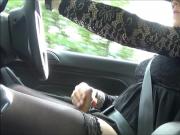 Sexy crosdresserAlison Thighbootboy wanking whilst driving