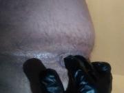 Bum play with finger