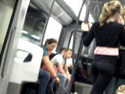 Nice ass from teen in french metro
