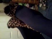 20yr old scottish babe in tights pantyhose dangling heels