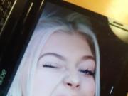 Cum Tribute on a Cute Teen Tongue