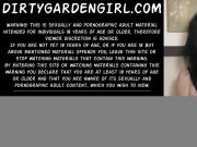 Dirtygardengirl huge ogre dildo anal & prolapse on the coach