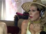 Jewish granny squirts during sex-show