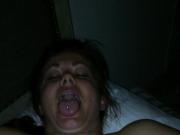 Amy playing with tits and getting fingered