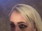 White slut sucking dick