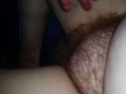 rubbing my bbw wifes big round plump hairy mound