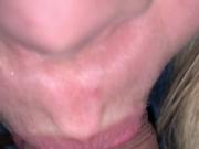 Closeup dick in mouth