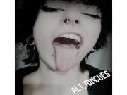 p3troleum - Sexy Alternative Chick With Long Tongue & Uvula