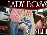 Security camera in office – Lady boss and employee lick pussies