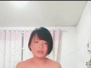 Chinese girl with boyfriend home sex & voice stimulate