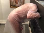 Slave ready for use in Raincoat