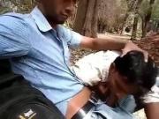 Exhib, Blowjob in the Park, Asian, India.