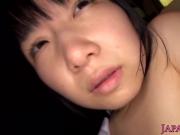 Petite japanese schoolgirl pussyfucked in van