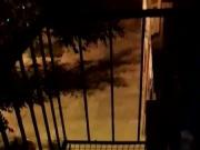 me pajeo en el balcon