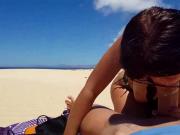 FRENCH - BIG NATURAL SEINS FILLE PERFECT BLOWJOB A LA PLAGE