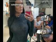 Zuleyka Rivera Hot See-through Swimsuit Snapchat Video