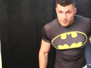 Muscled Lycra man temptation