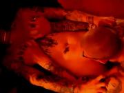 Tattooed Asian slut gets her pussy eaten and stretched.