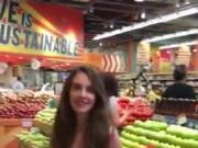 Alison Brie - singing in a grocery store