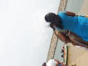 Indian Aunty in Beach