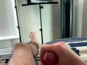 HAIRY AND BIG COCK CUMMING A LOT!