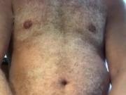 Hairy daddy cum