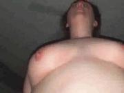 Chubby wife riding hubby POV