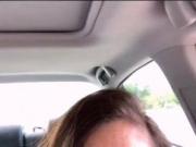 Horny Mature Lita having fun in Car