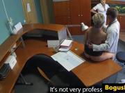 Doctor and nurse have pussylicking threesome