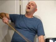 Caning my uselss cock.mp4