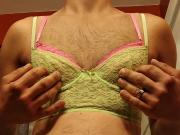 Bras, panties and a little masturbating