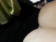 Milky tits spraying handjob no cumshot